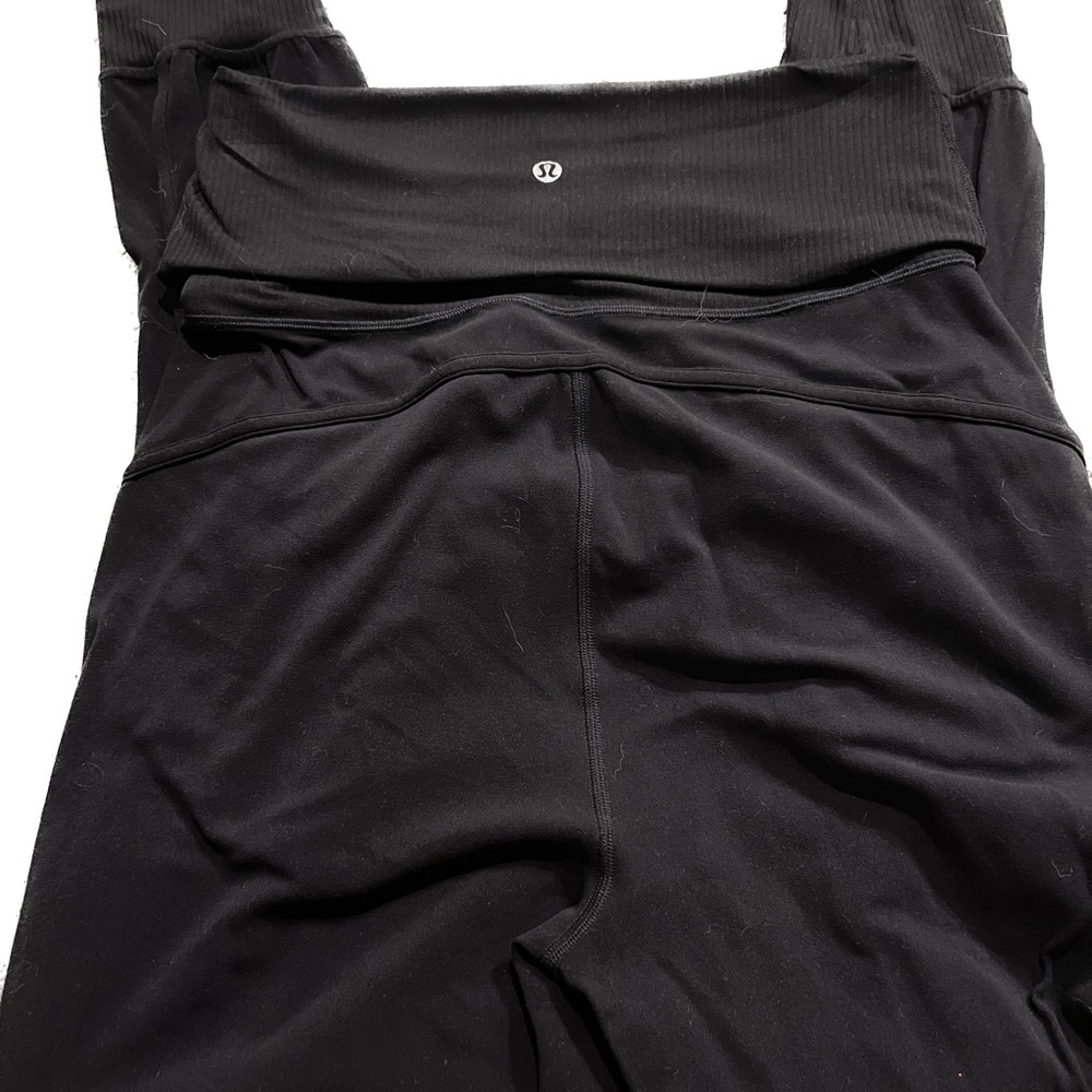 lululemon Align Super-High-Rise Ribbed-Waist Jogger- Full Length- Black